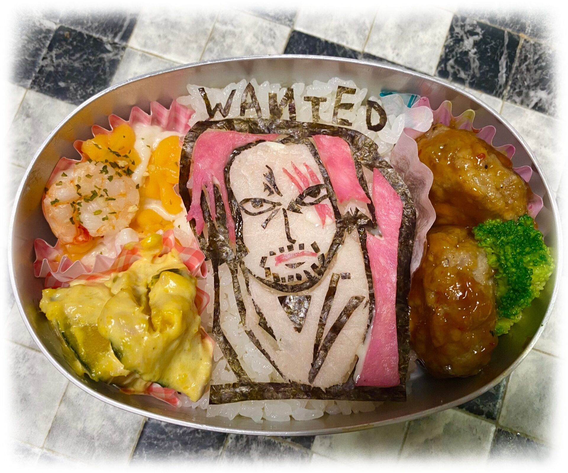 父が作る 本気のワンピースキャラ弁 保育園最後のお弁当の日 Love Peace